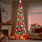 5 Ft Pop Up Christmas Tree with 50 Lights(Red a)15"D x 15"W x 60"H